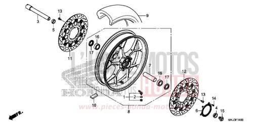 ROUE AVANT CB1000RAJ de 2018
